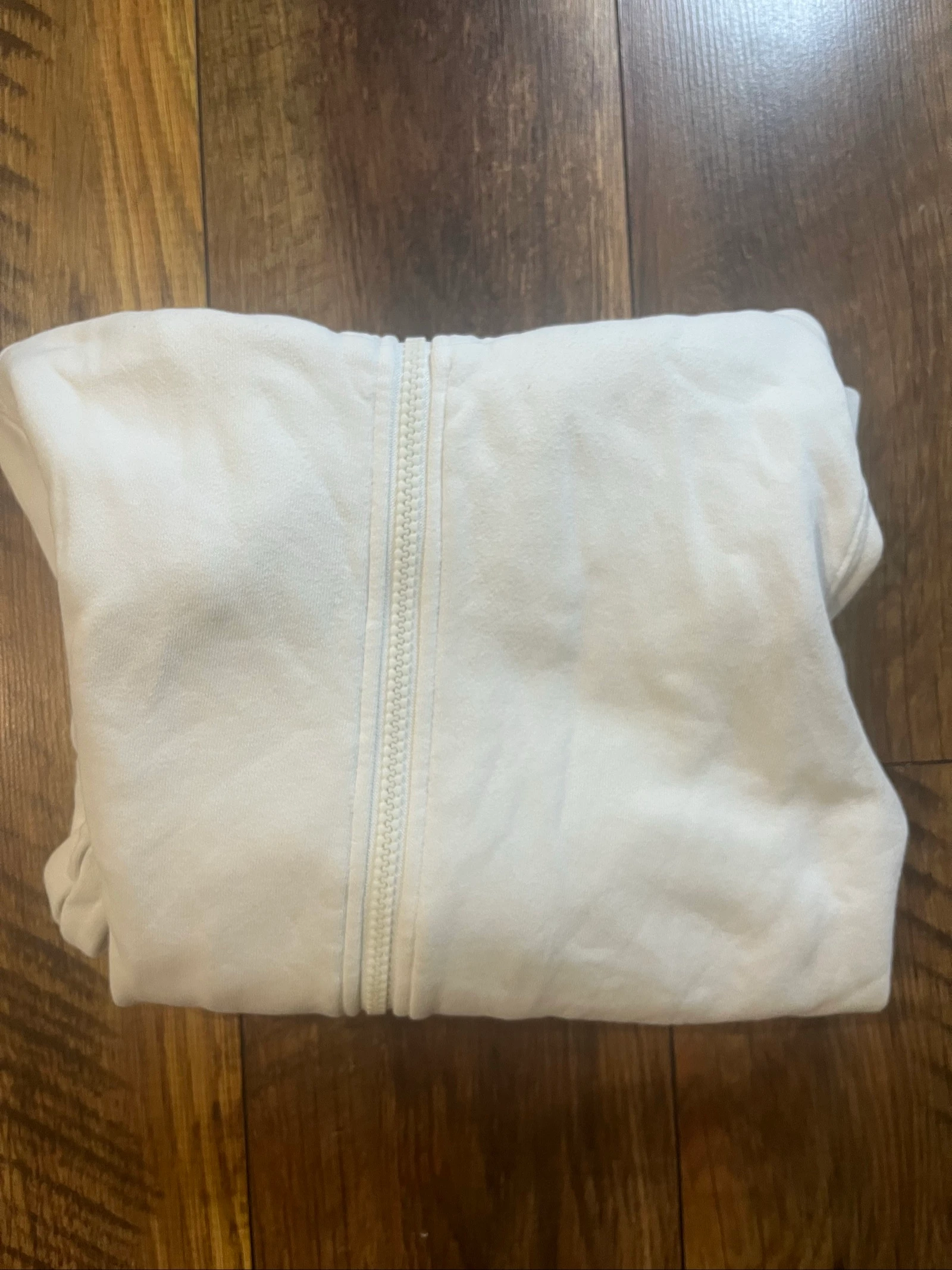 Sweatshirt com capuz branco vintage com zíper - Schott NYC - tamanho S - em ótimo estado – photo 9
